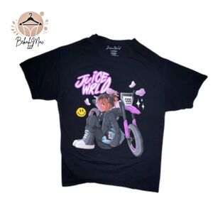 Juice WRLD Graphic Tee Black Cotton - L